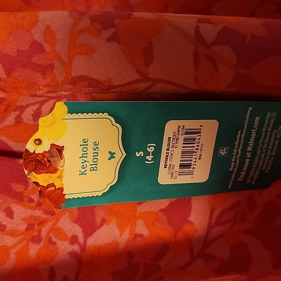 NWT The Pioneer Woman Keyhole Blouse - Picture 4 of 5